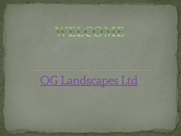 og landscapes ltd