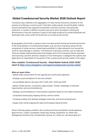 global crowdsourced security market