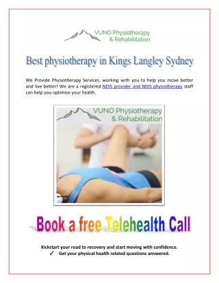 Best physiotherapy in Kings Langley Sydney