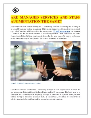 are managed services and staff augmentation