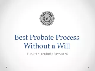 best probate process without a will