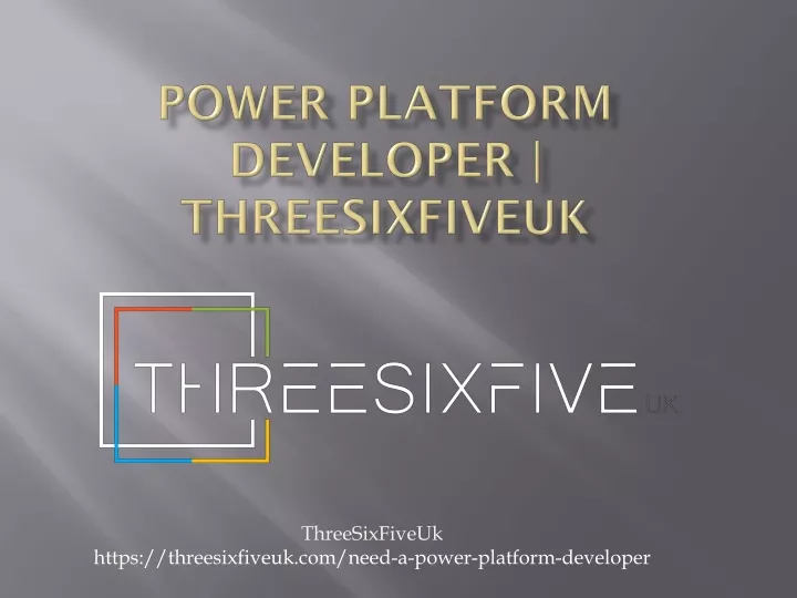 power platform developer threesixfiveuk