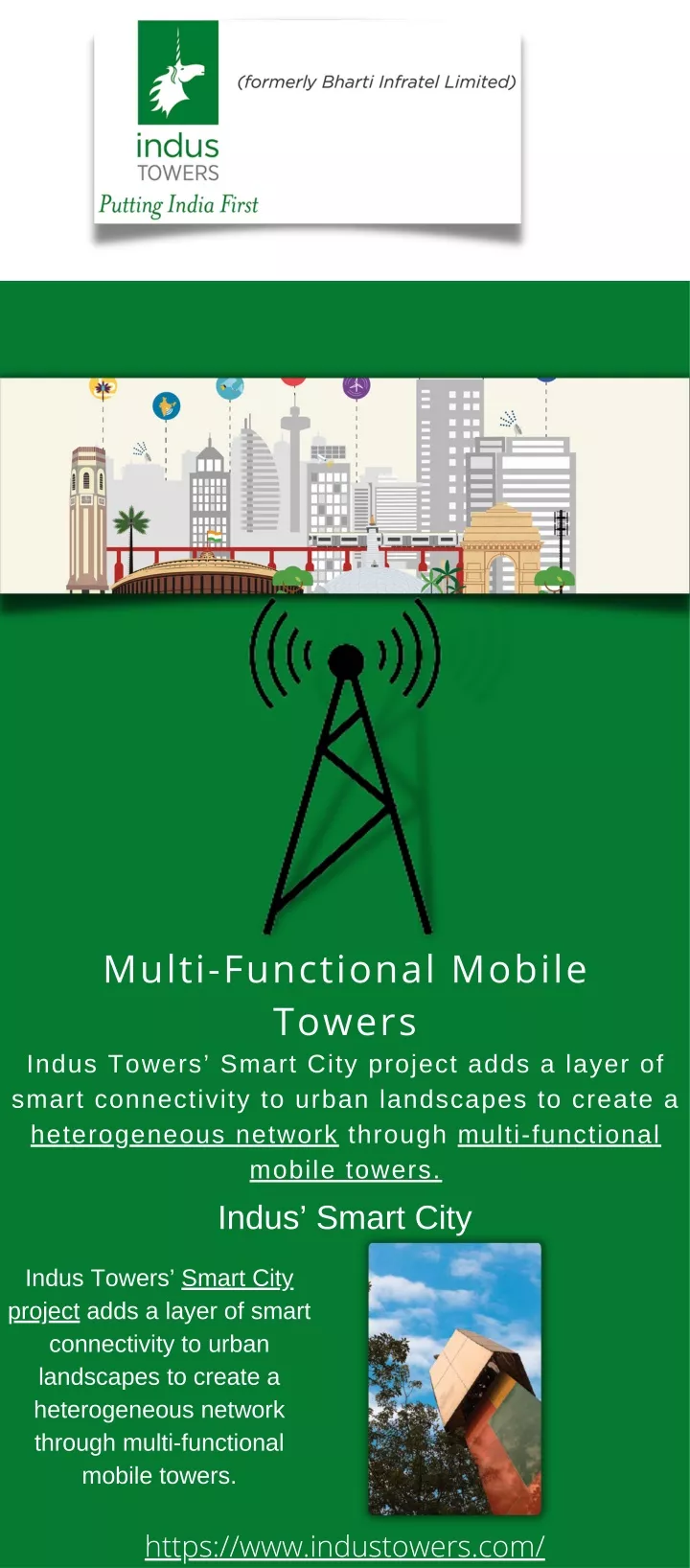 multi functional mobile towers indus towers smart