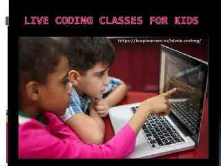 Live coding classes for kids