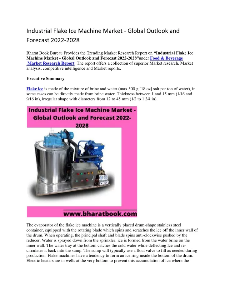 industrial flake ice machine market global