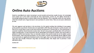 online auto auctions