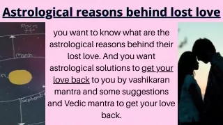 100% proven Astrological reasons behind lost love | 91-9888202178