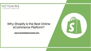 Why Shopify is the Best Online eCommerce Platform