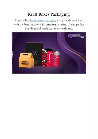 Kraft Boxes Packaging