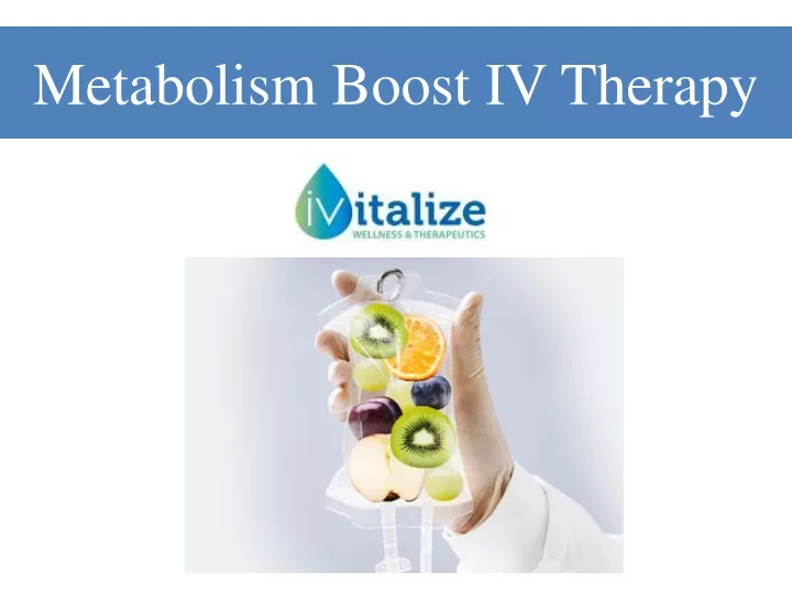 metabolism boost iv therapy