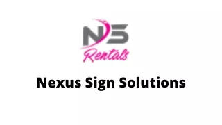 nexus sign solutions