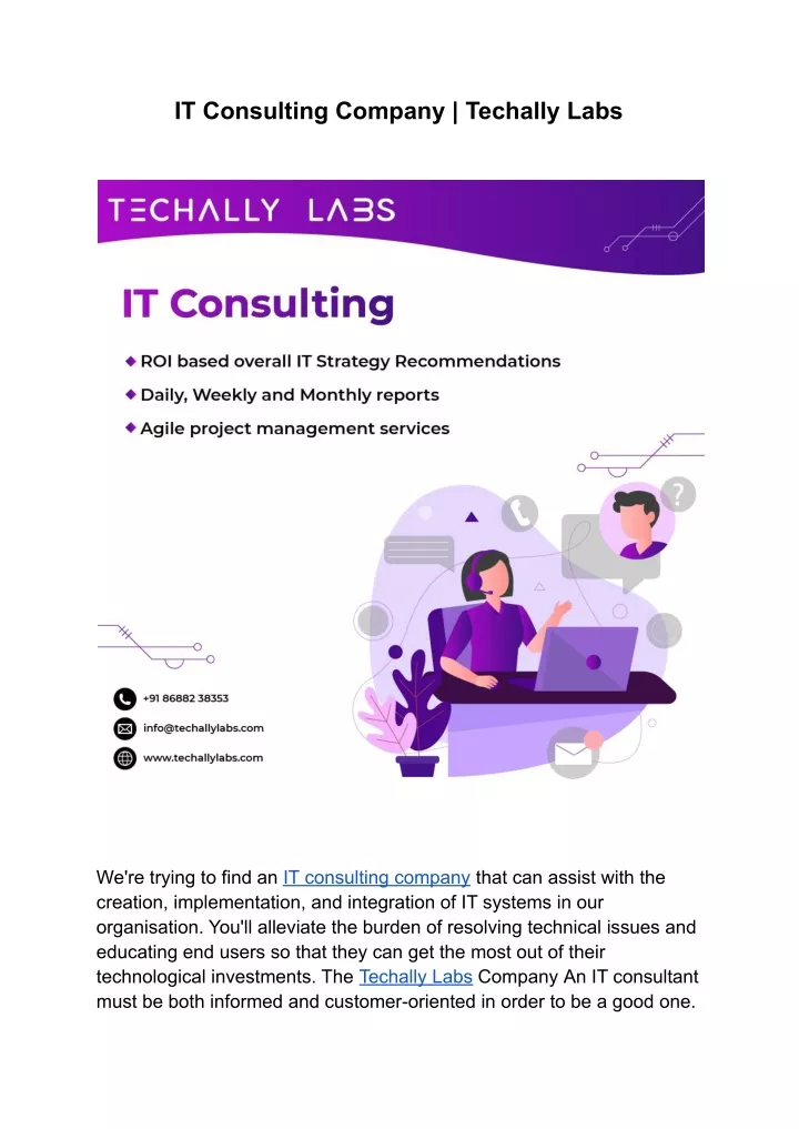 it consulting company techally labs