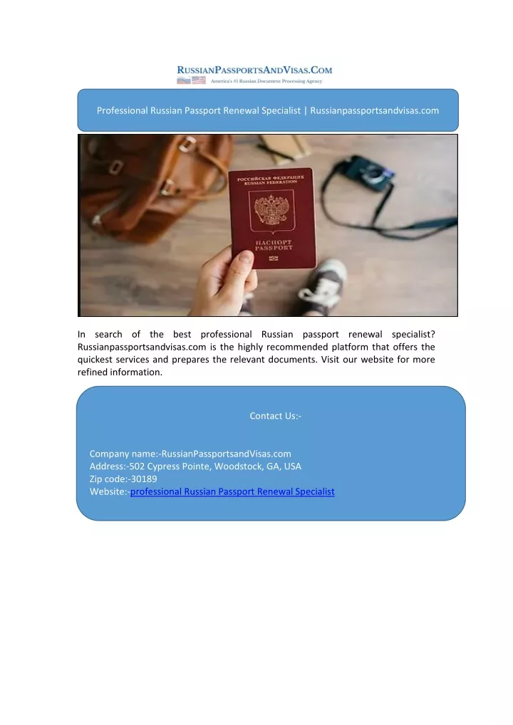 professional russian passport renewal specialist