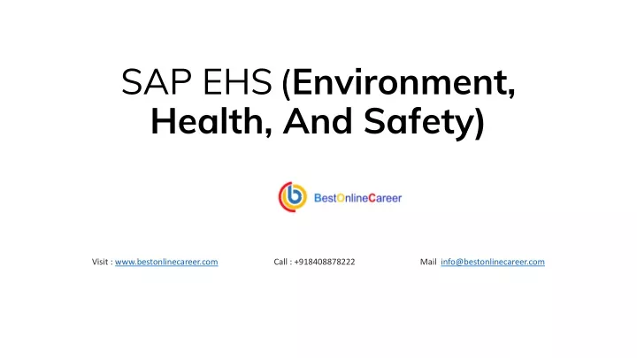 sap ehs environment health and safety