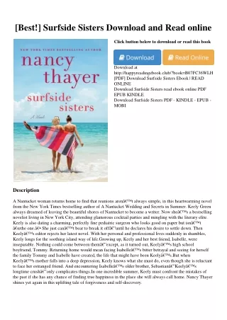 [Best!] Surfside Sisters Download and Read online