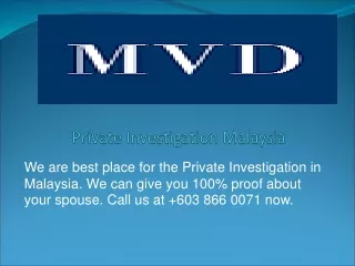 Private Investigation Malaysia