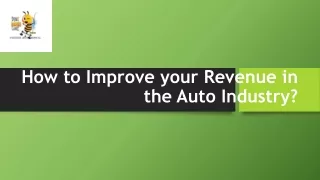 How to Improve your Revenue in the Auto Industry?