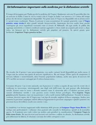 un informazione importante sulla medicina