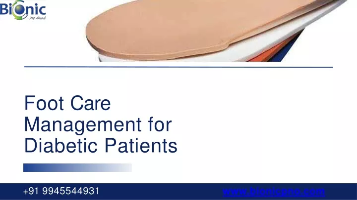 foot care management for diabetic patients