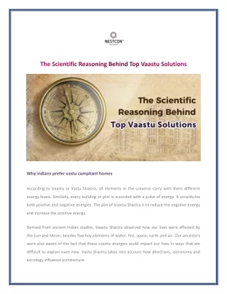 The Scientific Reasoning Behind Top Vaastu Solutions