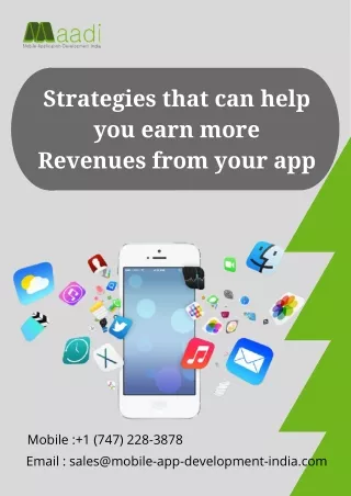 Strategies that can help you earn more Revenues from your app