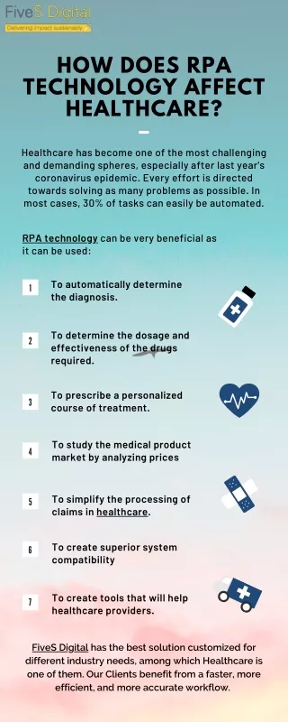 how does rpa technology affect healthcare