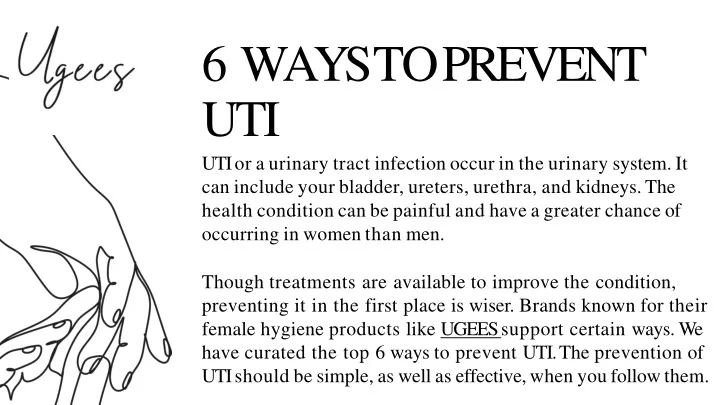 6 ways to prevent uti