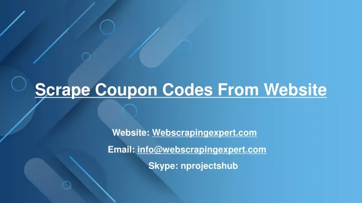 scrape coupon codes from website