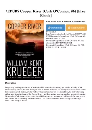 *EPUB$ Copper River (Cork O'Connor  #6) [Free Ebook]