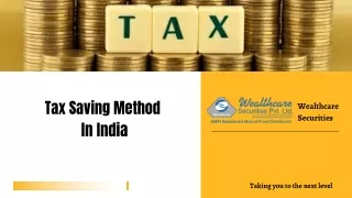 tax saving method in india