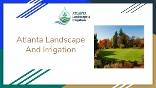Atlanta Landscape And Irrigation