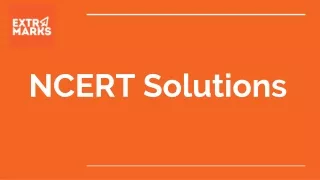 NCERT Solutions