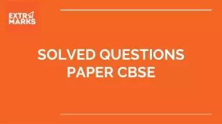 solved questions paper cbse