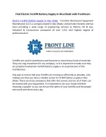 Find Electric Forklift Battery Supply In Abu Dhabi with frontlinem - slide 1