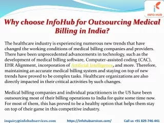 why choose infohub for outsourcing medical