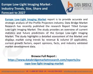 europe low light imaging market industry trends