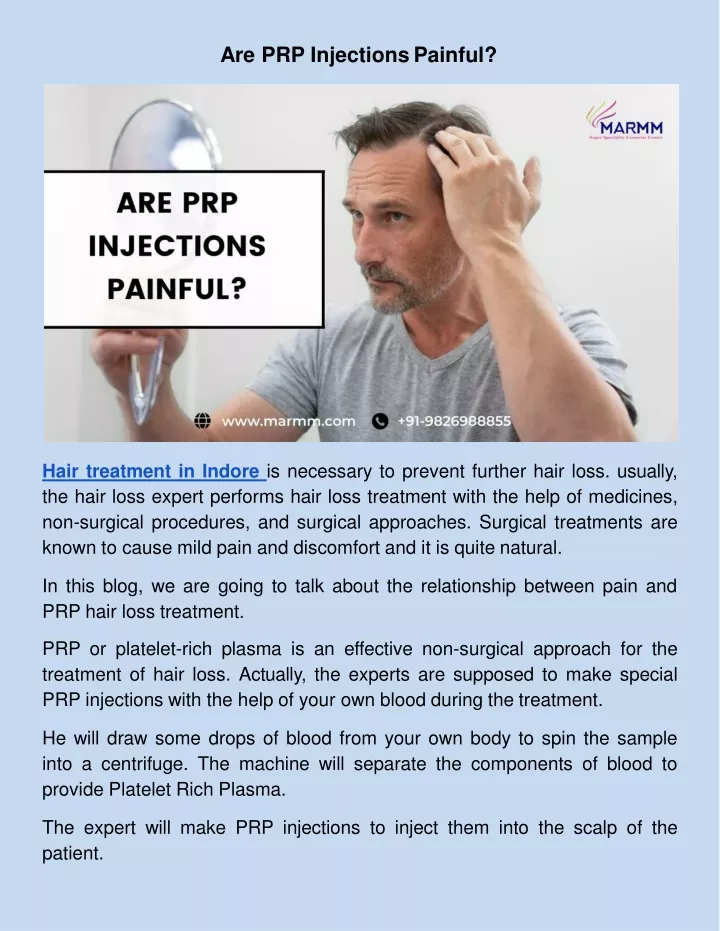 are prp injections painful