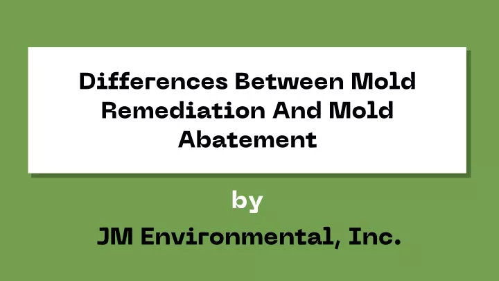 differences between mold differences between mold