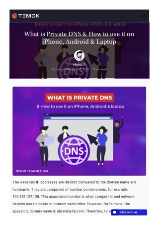 what is private dns how to use it on iphone