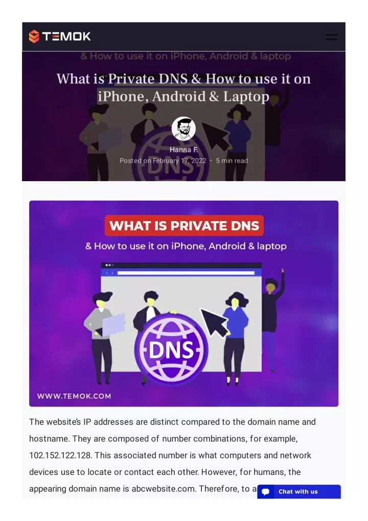 what is private dns how to use it on iphone