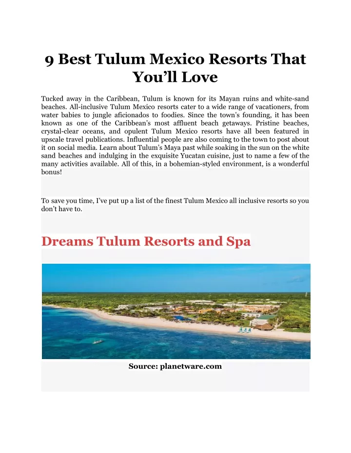 9 best tulum mexico resorts that you ll love