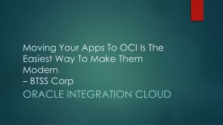 moving your apps to oci is the easiest
