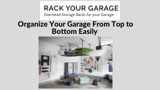 Simplest Steps to organize your garage
