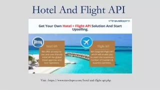 hotel and flight api