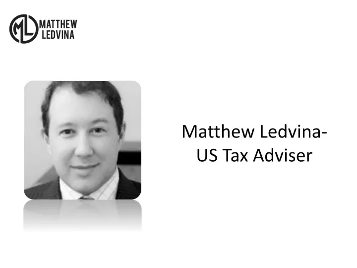 matthew ledvina us tax adviser