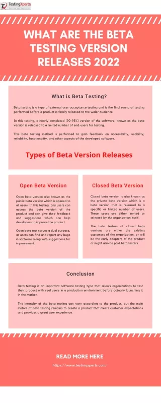 what are the beta testing version releases 2022