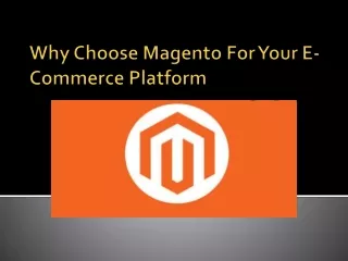 why choose magento for your e commerce platform