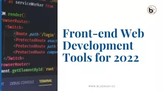 front end web development tools for 2022
