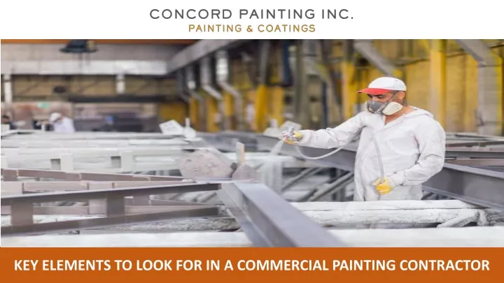 key elements to look for in a commercial painting