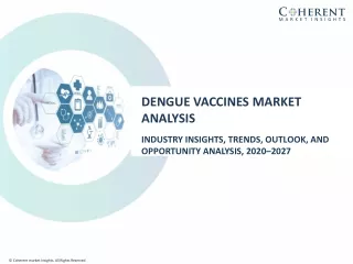 Dengue Vaccine Market To Surpass US$ 1,262.0 Million By 2027